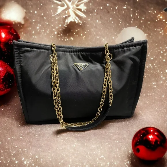 🔥 NWT! PRADA Tessuto Chain Tote W/ Authenticity Card and Dust-bag! - Picture 9 of 16